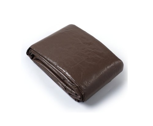 160g Brown-Silver PE Tarpaulin