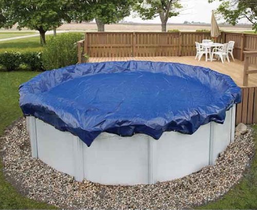 Round Blue Swimming Pool Cover