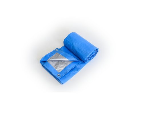 100g Blue-Silver PE Tarpaulin