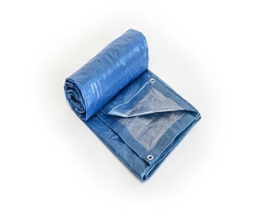 65g Blue-Silver PE Tarpaulin