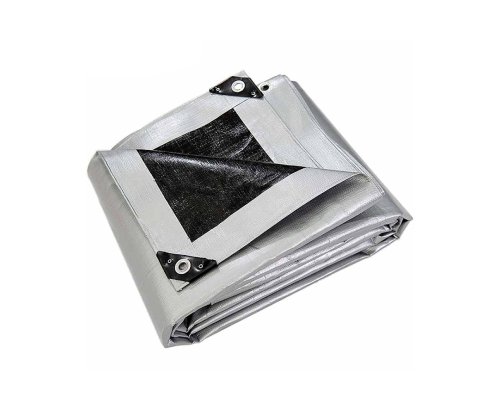 170g Silver-Black PE Tarpaulin